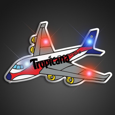 LED Airplane Blinky Pins - PRINTED