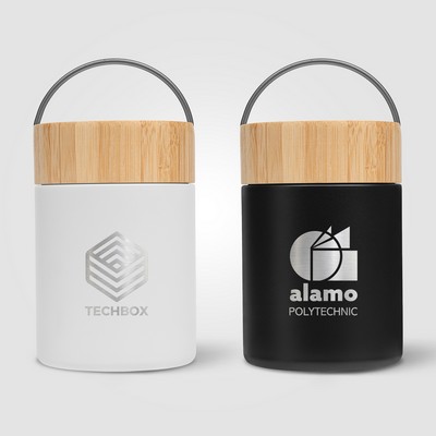 Reborn Recycled Stainless Steel Food Container - 17 oz. - Laser