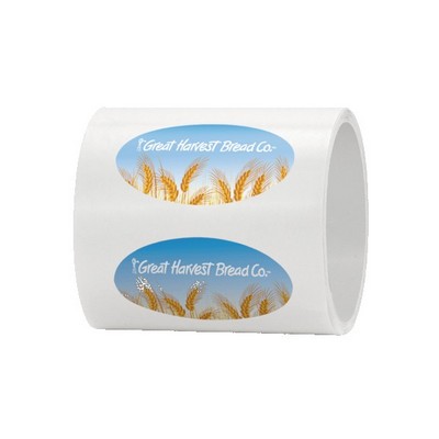4" x 2" Oval Roll Labels