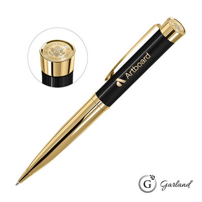 Garland® Executive Custom Emblem Monogram Twist Pen - Gold